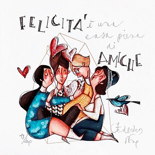 Federica Porro - Felicit&agrave; &egrave; una casa piena di amiche (quattro)